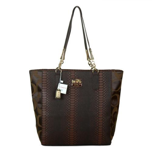 Coach Madison North South Bonded Small Coffee Totes EAW Coach Madison North South Bonded Small Coffee Totes EAW